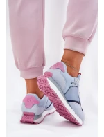 Semišové Lehká Sportovní Obuv Dámská Big Star model 21690804 HIPOLY SYSTEM Modrá - Big Star Shoes Semišové Lehká Sportovní Obuv Dámská Big Star model 21690804 HIPOLY SYSTEM Modrá - Big Star Shoes