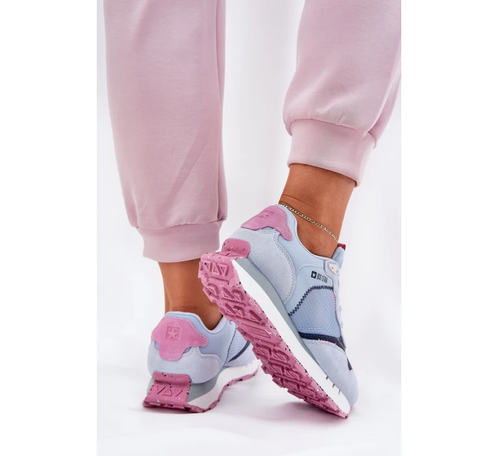 Semišové Lehká Sportovní Obuv Dámská Big Star model 21690804 HIPOLY SYSTEM Modrá - Big Star Shoes Semišové Lehká Sportovní Obuv Dámská Big Star model 21690804 HIPOLY SYSTEM Modrá - Big Star Shoes