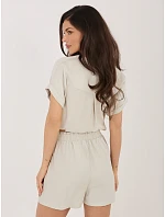 Szorty model 22076866 jasny beżowy - FPrice Szorty model 22076866 jasny beżowy - FPrice