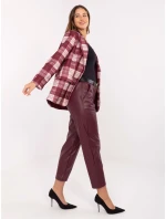 Spodnie IT SP model 21441131 bordowy - FPrice Spodnie IT SP model 21441131 bordowy - FPrice