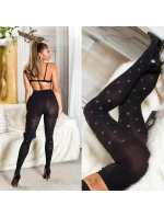 Dámské sexy punčocháče s puntíky SH8013 černé - Collant Dámské sexy punčocháče s puntíky SH8013 černé - Collant