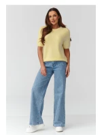 Svetr s krátkým rukávem model 224077 Makadamia Svetr s krátkým rukávem model 224077 Makadamia