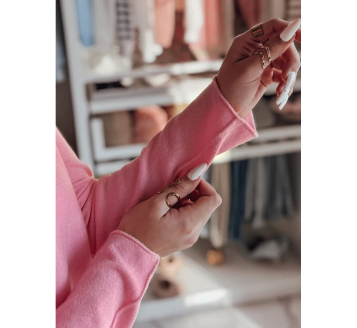 Dámská halenka s dlouhým rukávem SOFTIL růžová FashionStreet MY2444