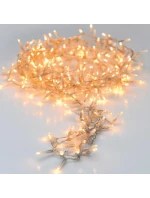 VÁNOČNÍ STROMEK SVĚTELNÝ ŘETĚZ 480 VEDL ČASOVAČ TEPLÁ BÍLÁ PRŮHLEDNÝ DRÁT