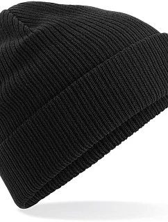 Beechfield B 50N Pletená čepice z bio bavlny 53.0050 black