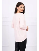 Halenka s potiskem Star Style v pudrově růžové barvě Halenka s potiskem Star Style v pudrově růžové barvě