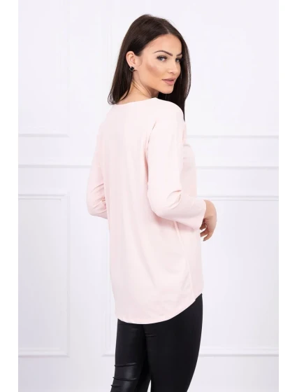 Halenka s potiskem Star Style v pudrově růžové barvě Halenka s potiskem Star Style v pudrově růžové barvě