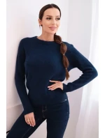 Dámský svetr z baby alpaky s dlouhým rukávem granátový Dámský svetr z baby alpaky s dlouhým rukávem granátový