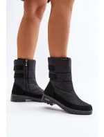 Dámské Sněhule Na Zip Progress PROGJ-21-16 Černé Dámské Sněhule Na Zip Progress PROGJ-21-16 Černé