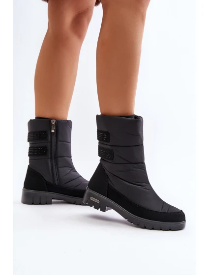 Dámské Sněhule Na Zip Progress PROGJ-21-16 Černé Dámské Sněhule Na Zip Progress PROGJ-21-16 Černé