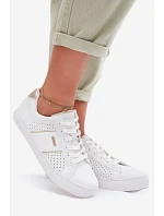 Dámské perforované tenisky Big Star model 22042645 Bílé - Big Star Shoes