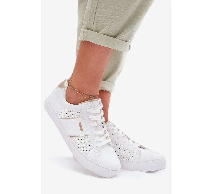 Dámské perforované tenisky Big Star model 22042645 Bílé - Big Star Shoes