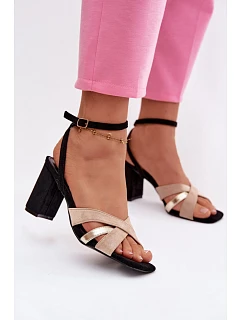 Sandály na podpatku model 226334 Step in style