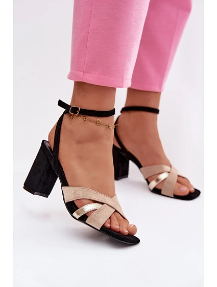 Sandály na podpatku model 226334 Step in style Sandály na podpatku model 226334 Step in style