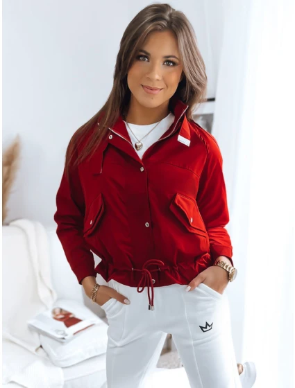 SISI dámská bunda bomber červená FashionStreet TY3486
