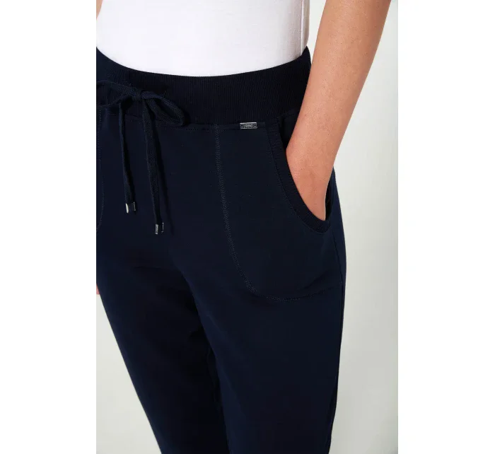 Vamp - Jednobarevné dlouhé kalhoty 20216 - Vamp