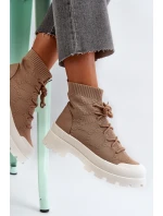 Dámské Nazouvací Botky Hnědé model 21651826 - Boto Dámské Nazouvací Botky Hnědé model 21651826 - Boto