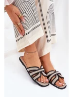 Plné Dámské Pantofle S Mašlí Béžové Tobin Plné Dámské Pantofle S Mašlí Béžové Tobin