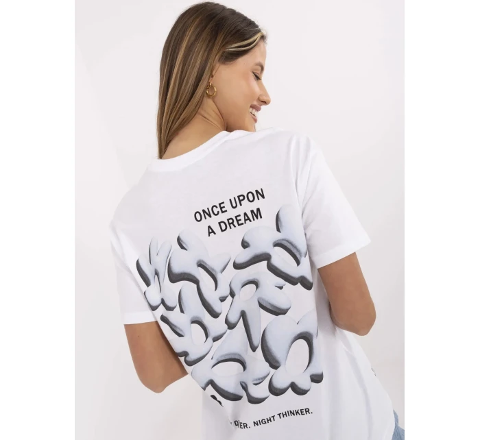 T shirt model 21153844 biało niebieski - FPrice