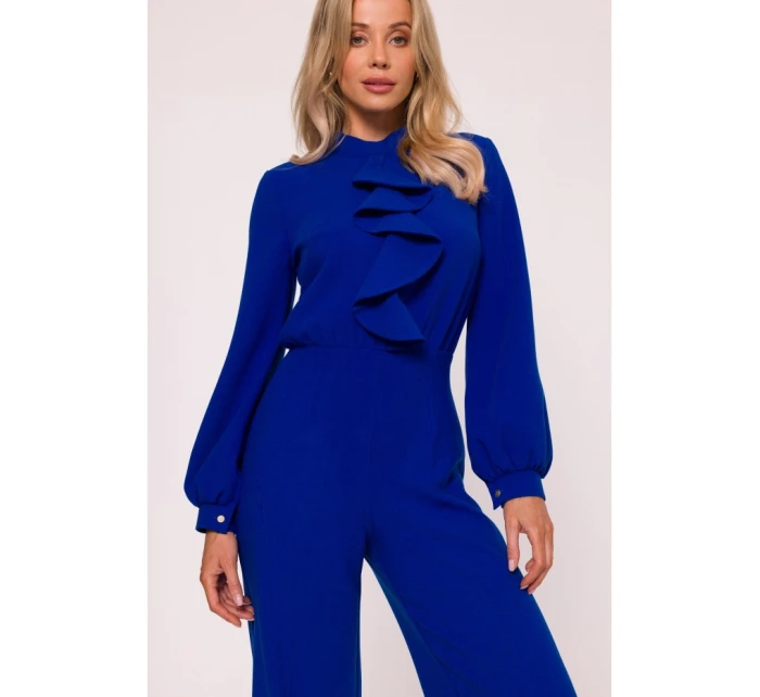 S420 Kombinéza s volánem - královská modř