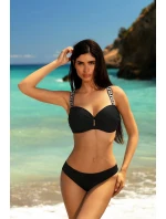 Dámské dvoudílné plavky plavky  4  Černá se zlatou  model 21470041 - Self