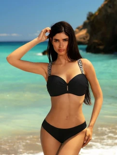 Dámské dvoudílné plavky plavky 4 Černá se zlatou model 21470041 - Self