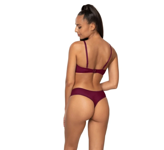 Dámské tanga Maureen 3808/4 Fialová s tělovou - MAT Dámské tanga Maureen 3808/4 Fialová s tělovou - MAT