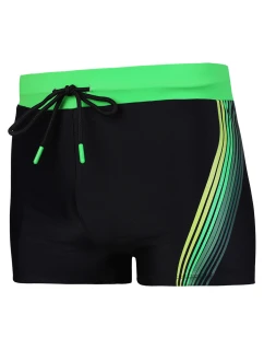 Pánské plavky KMS1800-002 černo-zelené - Moraj