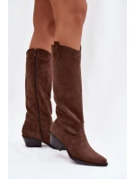 Kozačky na podpatku model 221157 Step in style Kozačky na podpatku model 221157 Step in style