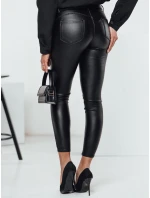 Dámské kalhoty z voskované kůže WAXSTEP black FashionStreet UY2318 Dámské kalhoty z voskované kůže WAXSTEP black FashionStreet UY2318