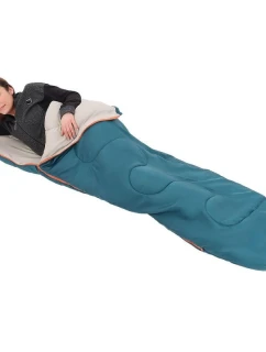 MUMIA TURISTICKÉ POSTELE XXL 230x80/50 cm MODRÉ ČERVENÉ LÍSTKY