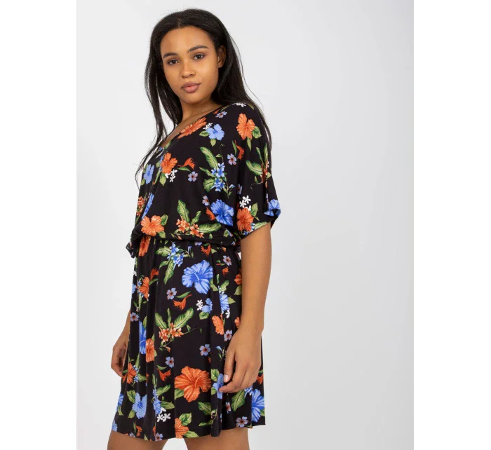 Šaty RV SK 8078.80 černé a modré