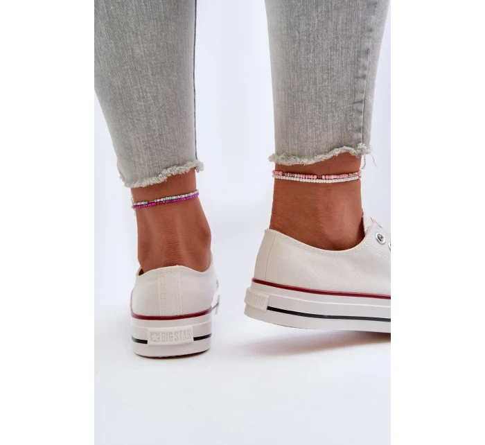 Dámské nízké tenisky Big Star Bílé Dámské nízké tenisky Big Star Bílé