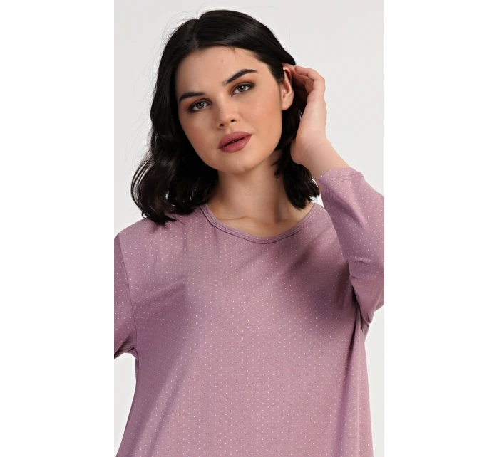 Dámské domácí šaty s tříčtvrtečním rukávem Emily