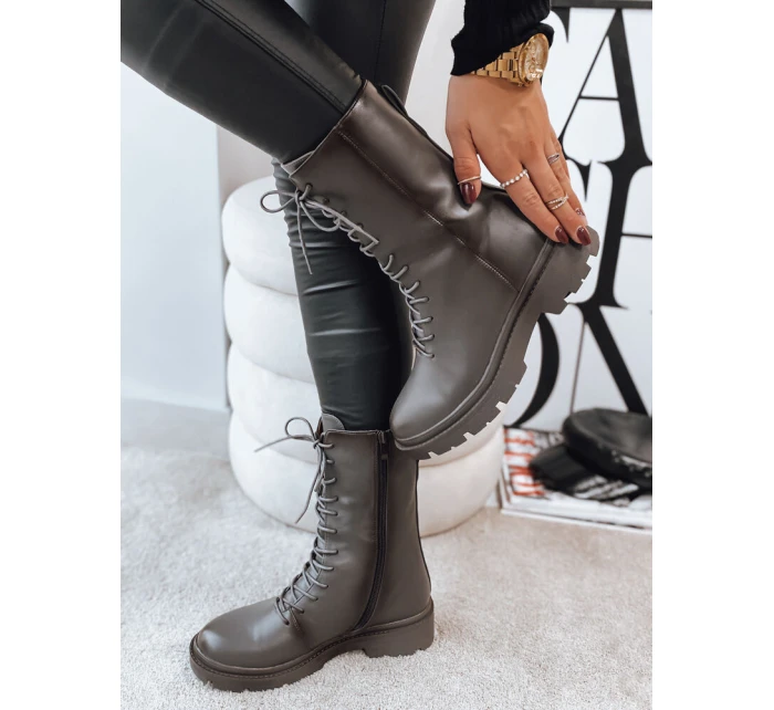 dámské kozačky šedé Dstreet model 21972134 - FashionStreet