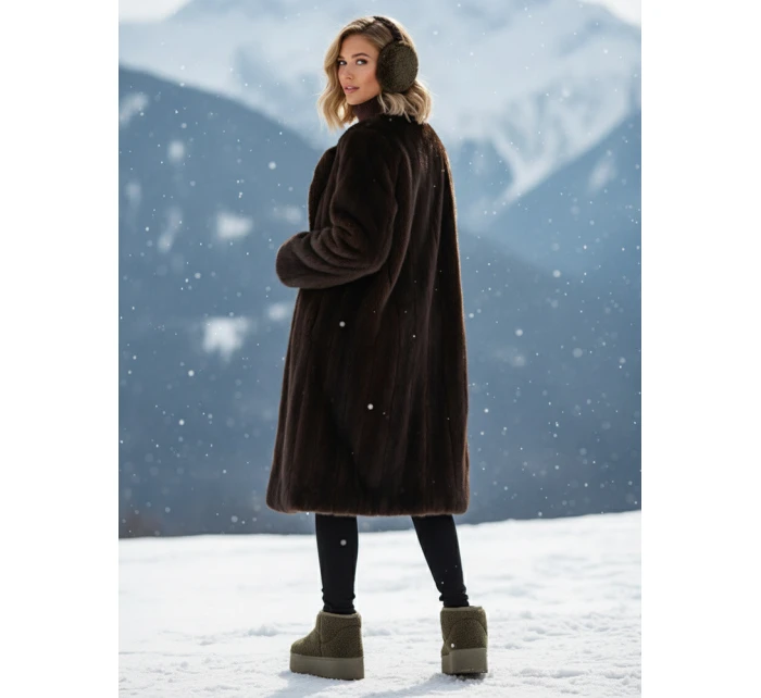 Dámské látkové sněhule s kožešinou zelené FashionStreet ZY1254