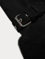 Černá dámská kožešinová bunda s prvky z eko kůže model 21248512 - J.STYLE Černá dámská kožešinová bunda s prvky z eko kůže model 21248512 - J.STYLE