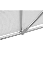 SKLENÍK ZAHRADNÍ TUNEL 200X300X200CM PE KONSTRUKCE BÍLÁ OCEL