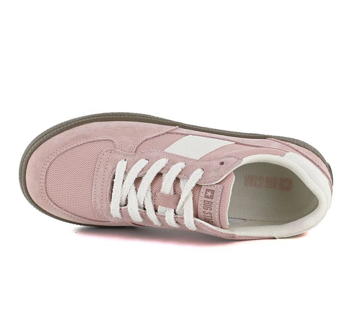 Dámské kožené sportovní polobotky růžové Big Star TT274175 Dámské kožené sportovní polobotky růžové Big Star TT274175