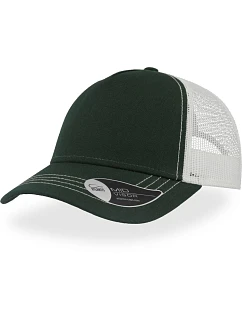 Rapper Canvas 5 panelová síťovaná kšiltovka  bottle green/white model 22478751 - Atlantis Headwear