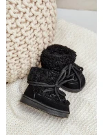 Teplé Botky Dětské Černé model 21640654 - Boto Teplé Botky Dětské Černé model 21640654 - Boto