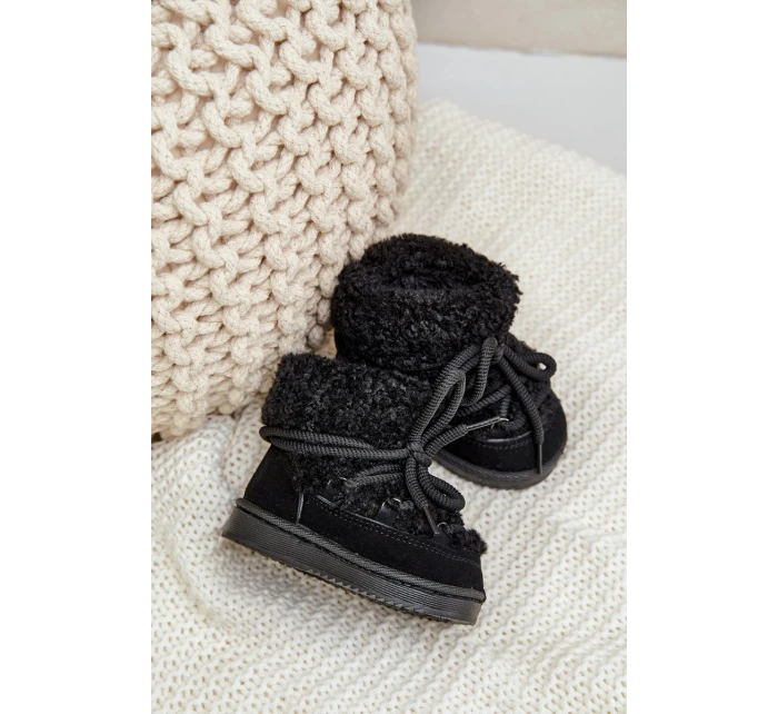 Teplé Botky Dětské Černé model 21640654 - Boto Teplé Botky Dětské Černé model 21640654 - Boto