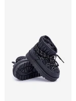 Dětské Zimní Boty S Kožíškem Černé model 21680341 - Boto