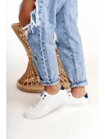 Dámské módní tenisky Big Star - bílá/tmavě modrá Dámské módní tenisky Big Star - bílá/tmavě modrá