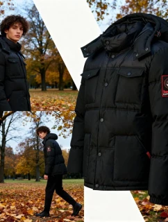 Pánská bunda WY3882H/GN Černá - Geographical Norway