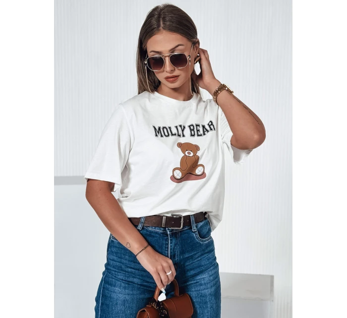 Dámské tričko ecru Dstreet model 21976474 - FashionStreet