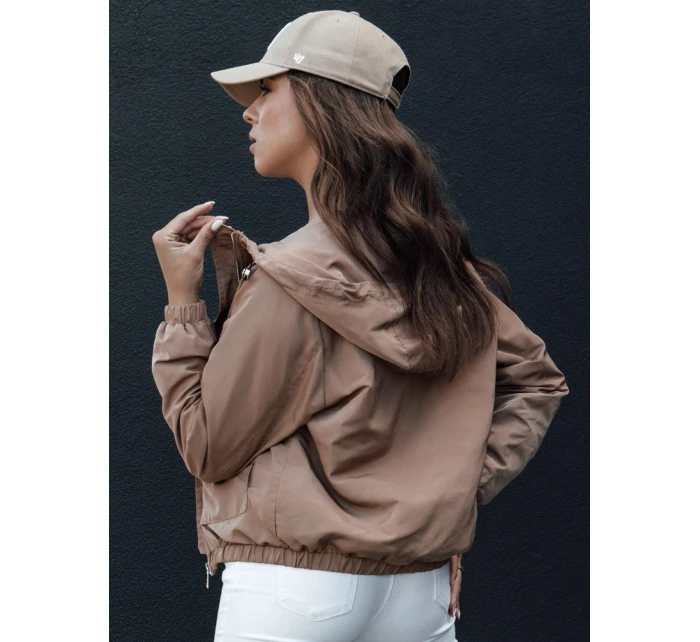 Dámská přechodná bunda s kapucí BELIJ camel FashionStreet TY4472