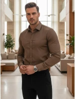 Pánská elegantní hladká košile SLIM FIT FashionStreet DX2680