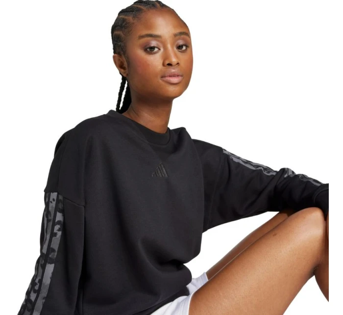 Dámská mikina Animal Print 3Stripes French Terry Sweatshirt black model 21720677 - ADIDAS Dámská mikina Animal Print 3Stripes French Terry Sweatshirt black model 21720677 - ADIDAS