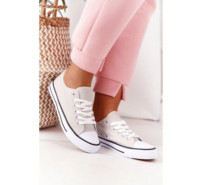 Dámské Klasické Tenisky Šedé model 21558085 - Boto Dámské Klasické Tenisky Šedé model 21558085 - Boto